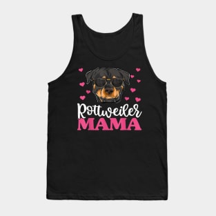 Cute Rottie Rottweiler Mama Shirt, Mothers Day Dog Mom Tank Top